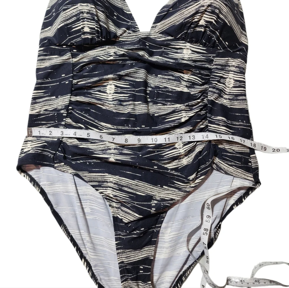 One Piece Halter Top Swimsuit.